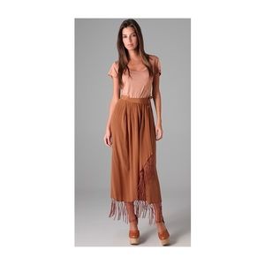 Opening Ceremony Fringe Wrap Skirt